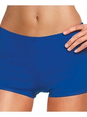 Hula Honey Blue Boyshort Swim Bottom Beach Swimsuit Womens Size XS NWT